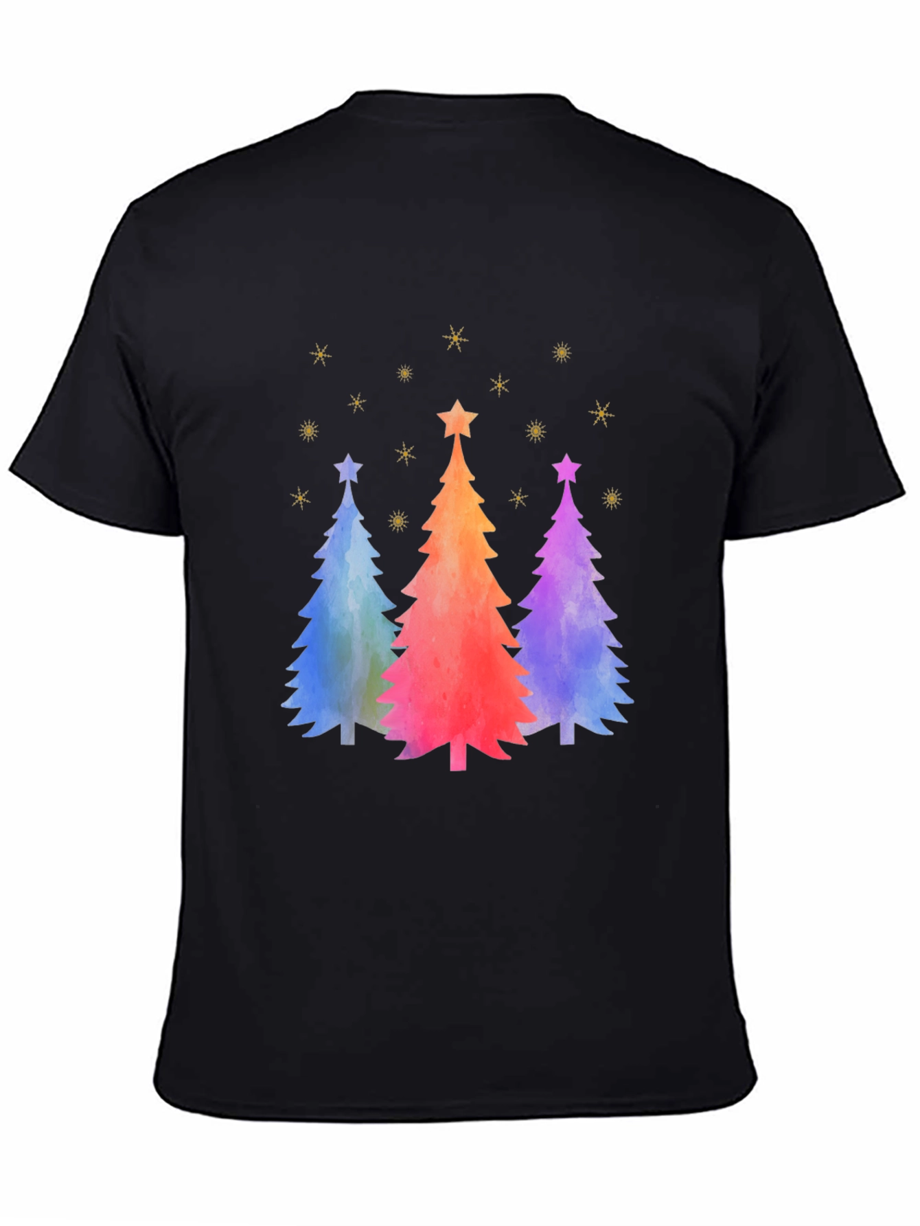 Festive Watercolor Christmas Tree T-Shirt