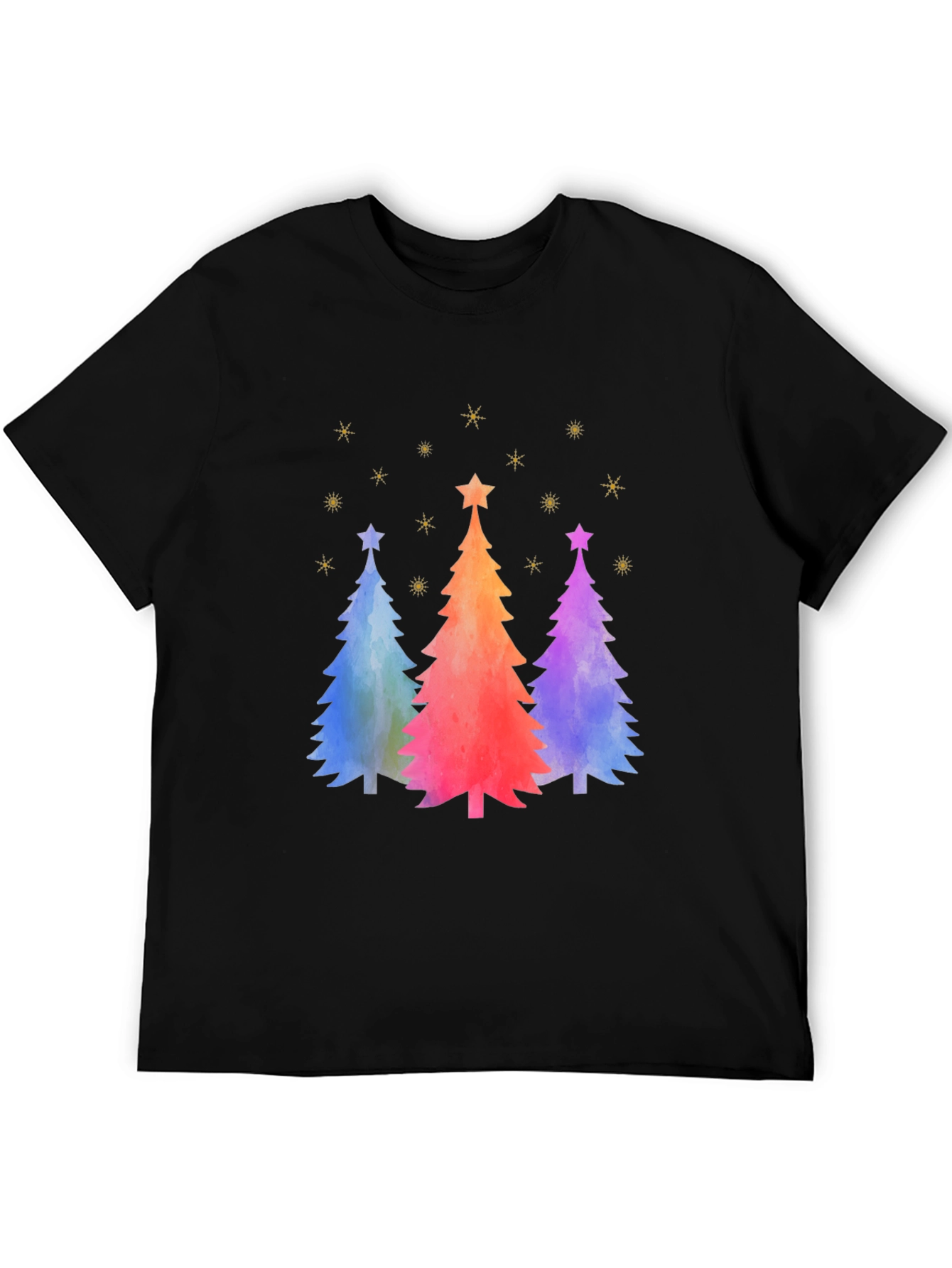 Festive Watercolor Christmas Tree T-Shirt