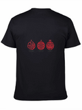 Chinese Fu Lu Shou Black T-Shirt