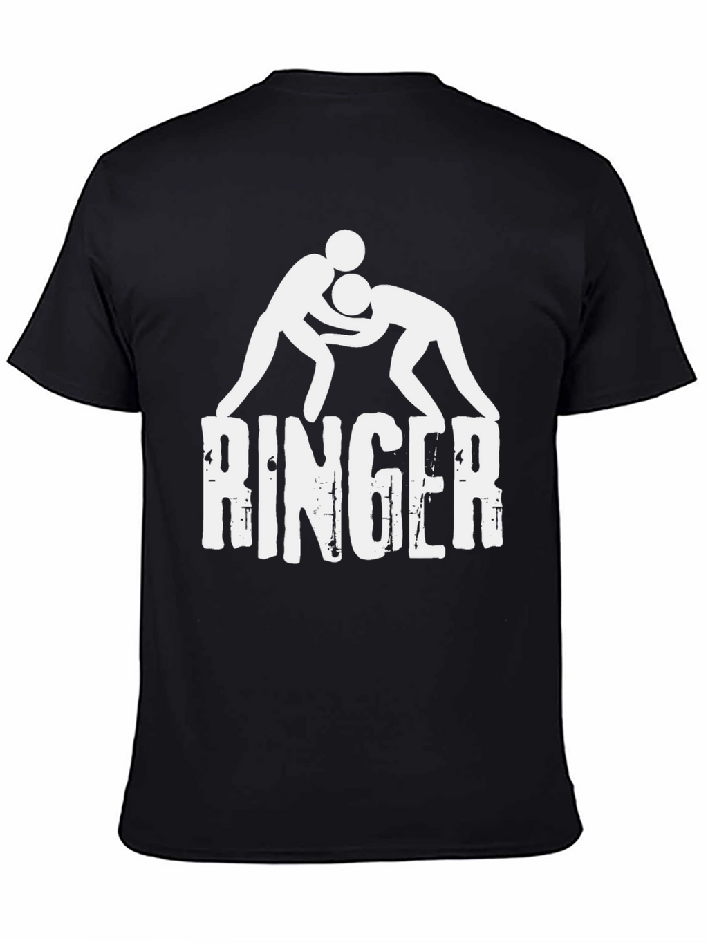 Ringer Wrestling Graphic Tee - Black