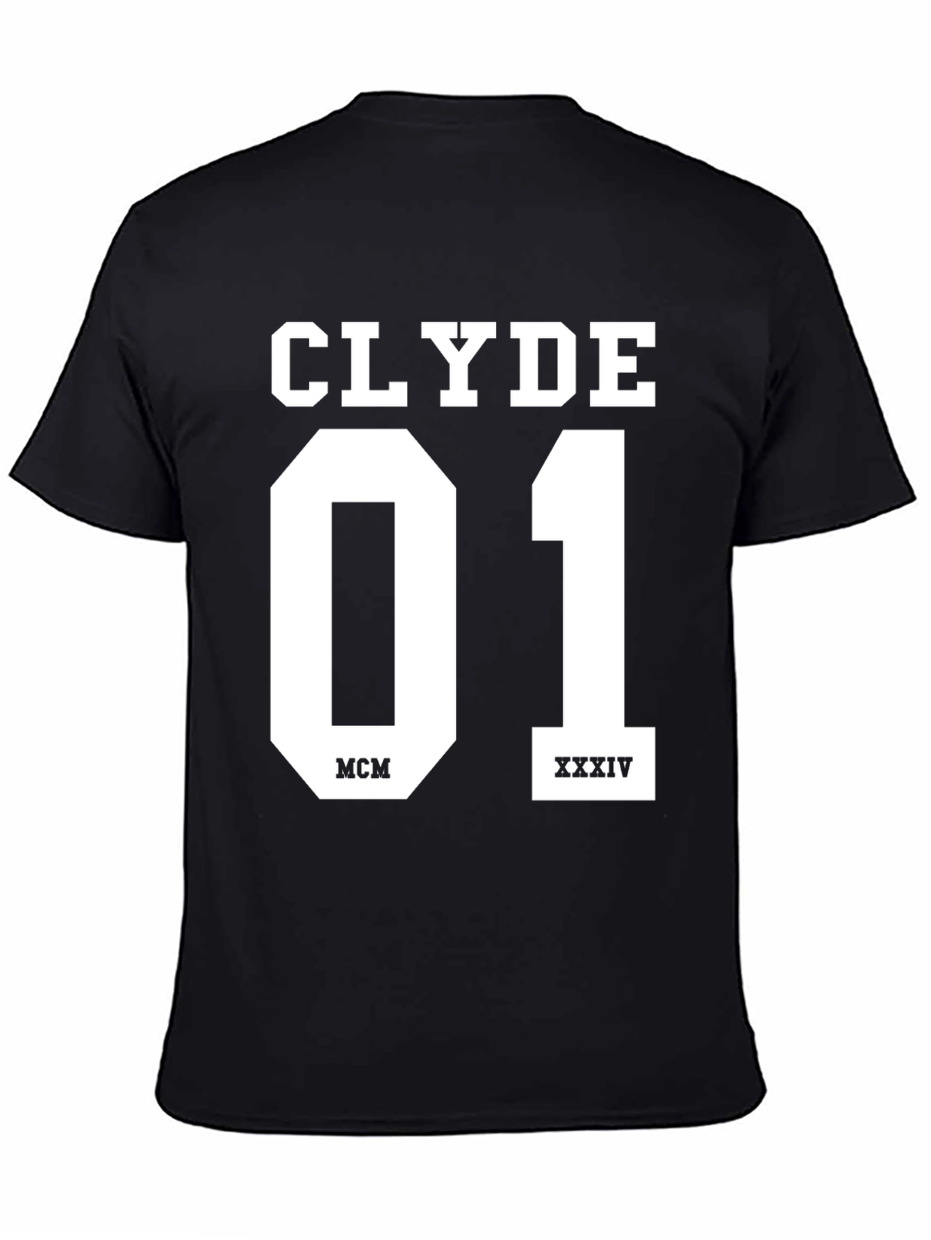 Clyde 01 Graphic Tee - Stylish Black Cotton T-Shirt