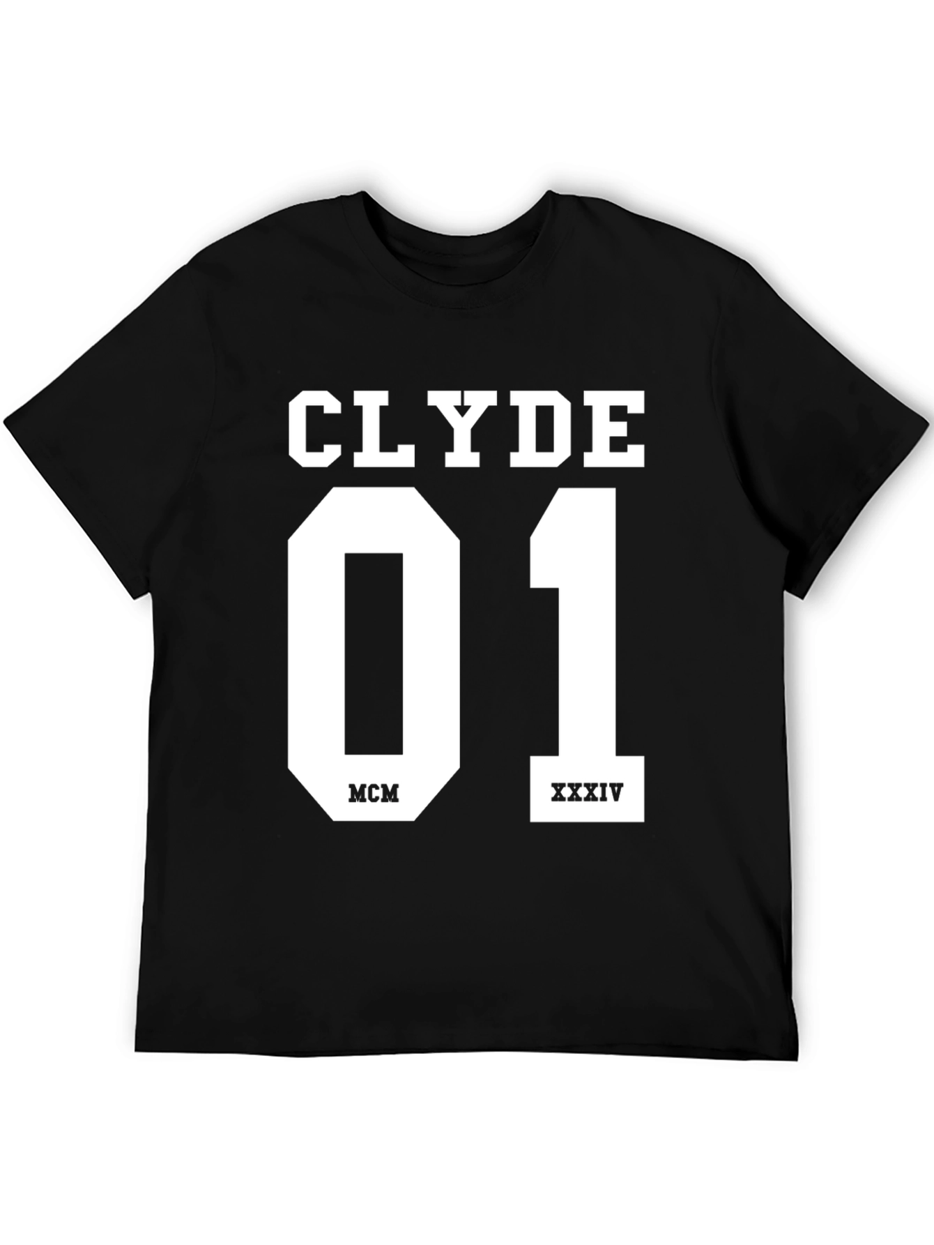 Clyde 01 Graphic Tee - Stylish Black Cotton T-Shirt
