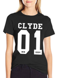 Clyde 01 Graphic Tee - Stylish Black Cotton T-Shirt