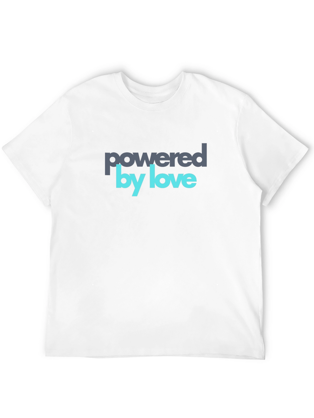 Powered by Love Graphic Tee - Soft Cotton Blend