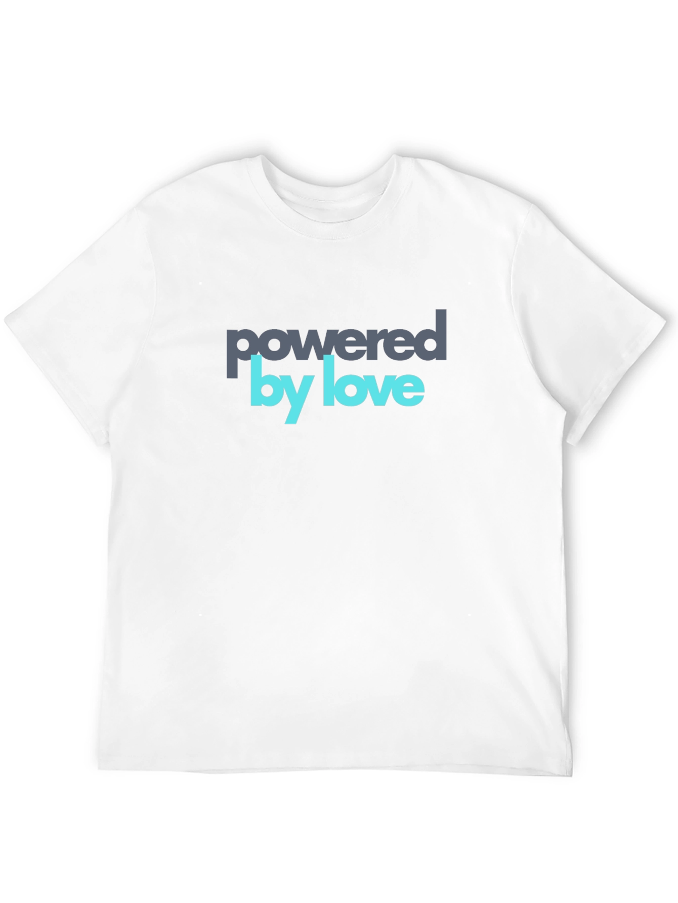 Powered by Love Graphic Tee - Soft Cotton Blend