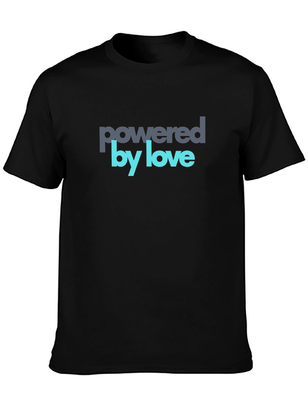 Powered by Love Graphic Tee - Soft Cotton Blend