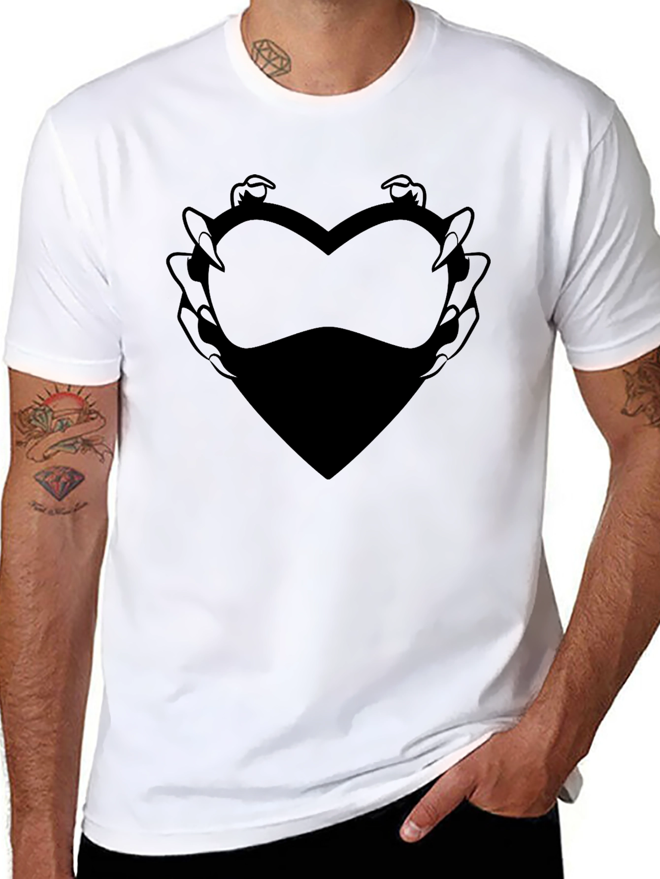 Monster Heart Claw Graphic T-Shirt