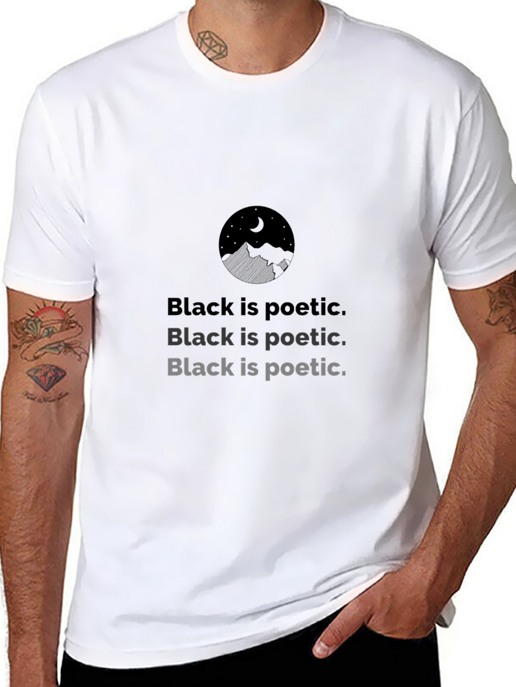 Black Is Poetic Graphic Tee