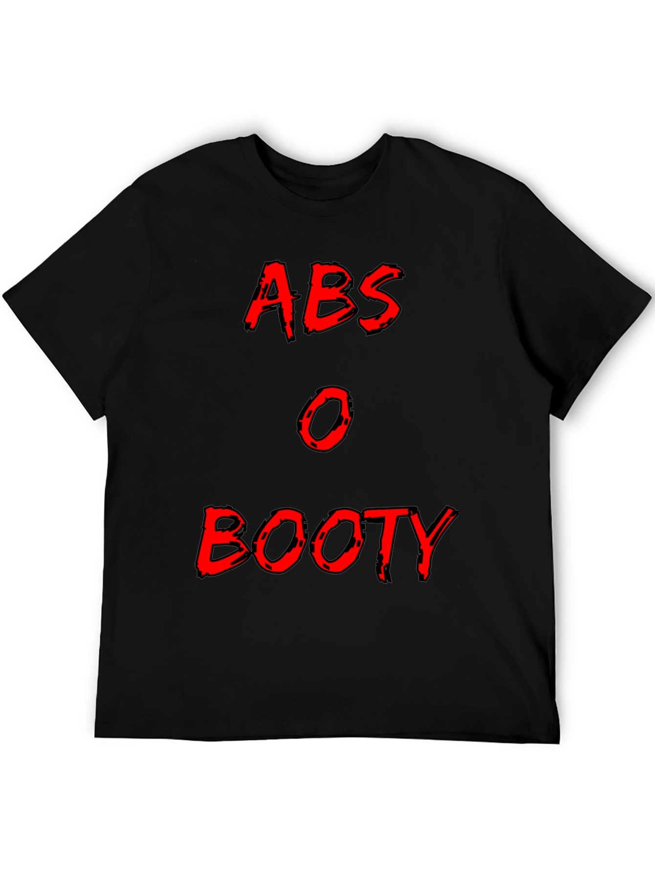 Abs or Booty Graphic Tee - Mens Black T-Shirt