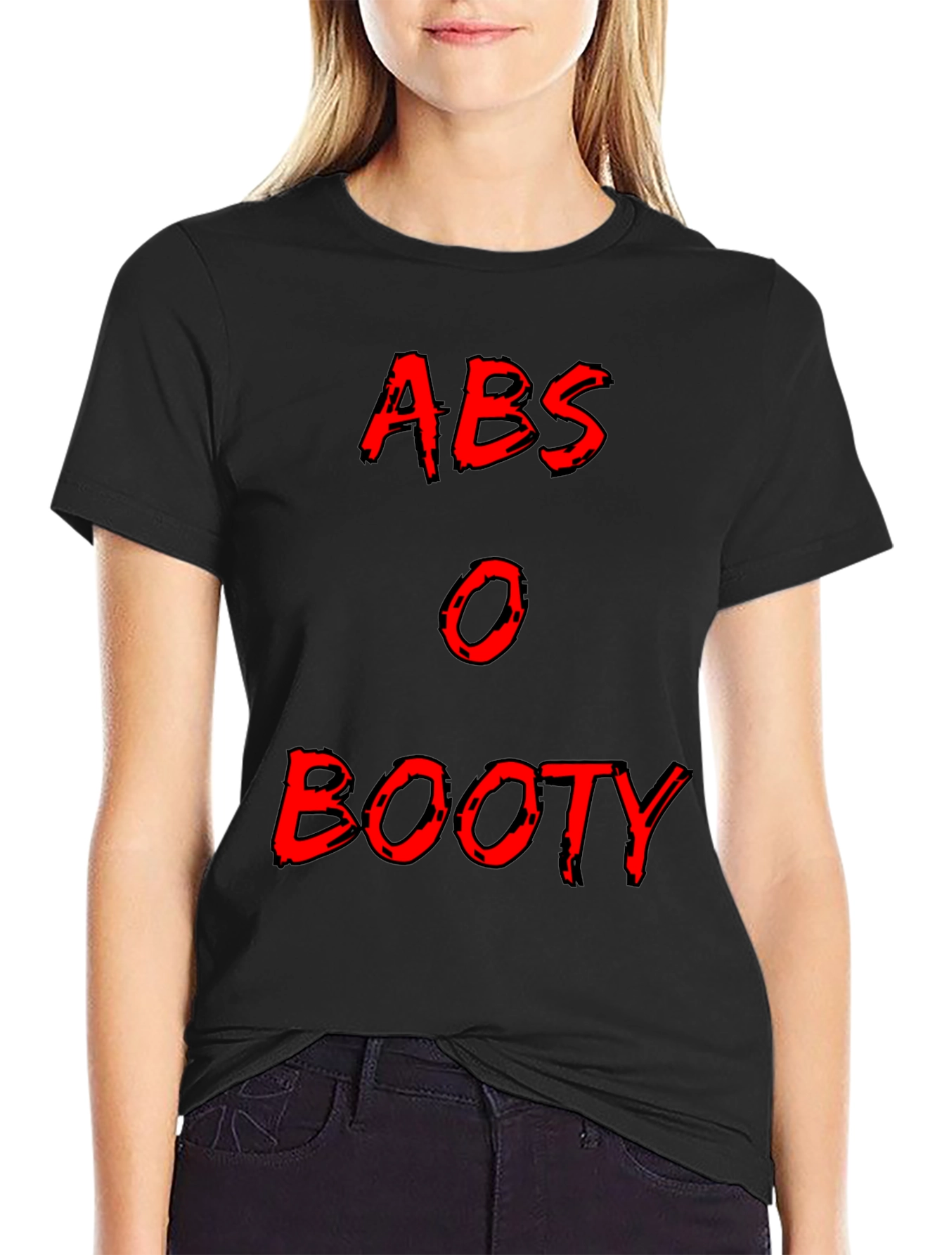 Abs or Booty Graphic Tee - Mens Black T-Shirt