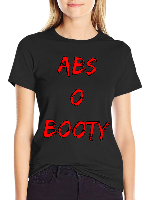 Abs or Booty Graphic Tee - Mens Black T-Shirt