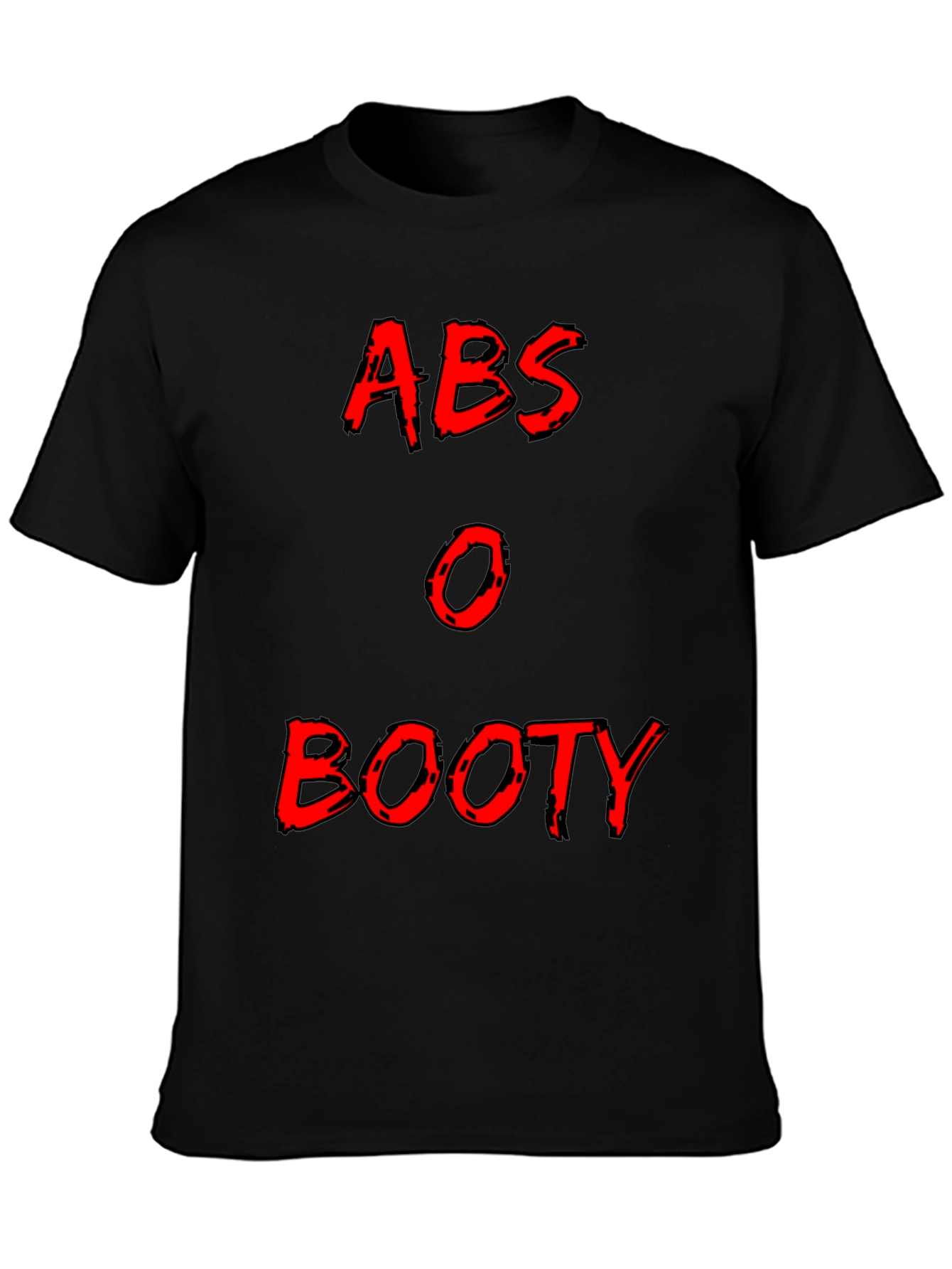 Abs or Booty Graphic Tee - Mens Black T-Shirt