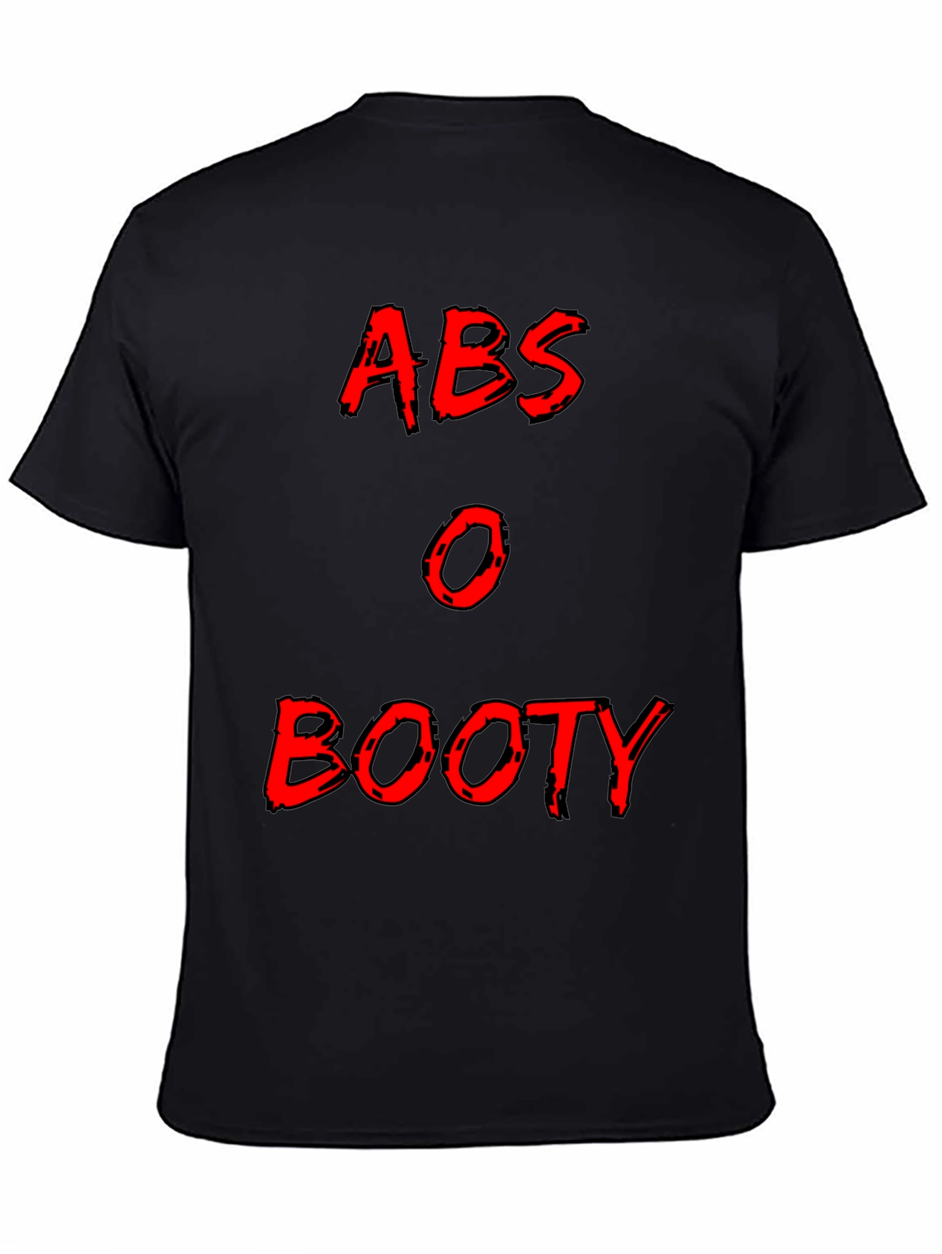Abs or Booty Graphic Tee - Mens Black T-Shirt