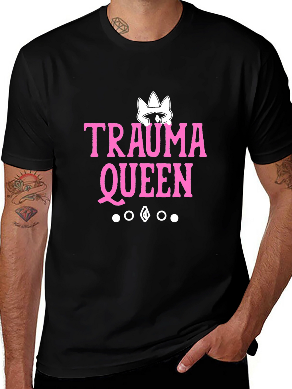 Trauma Queen Graphic Tee - Black