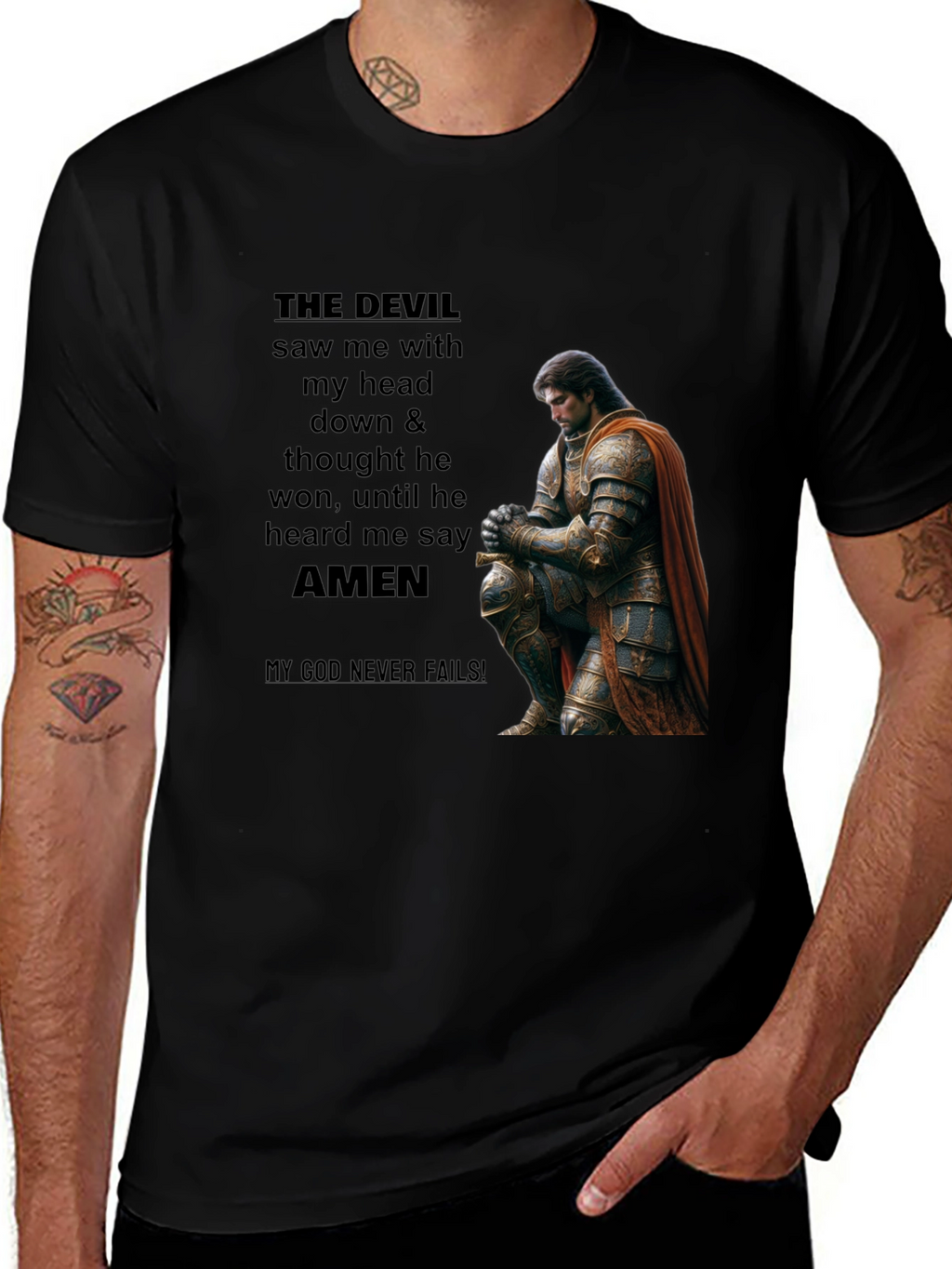 THE DEVIL Saw Me Christian T-Shirt