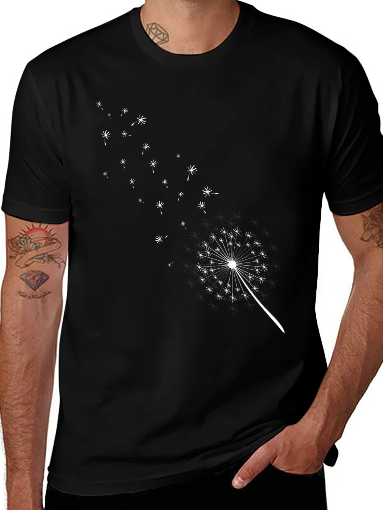 Black Dandelion T-Shirt