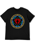 Luther Rose T-Shirt - Black Christian Reformation Tee