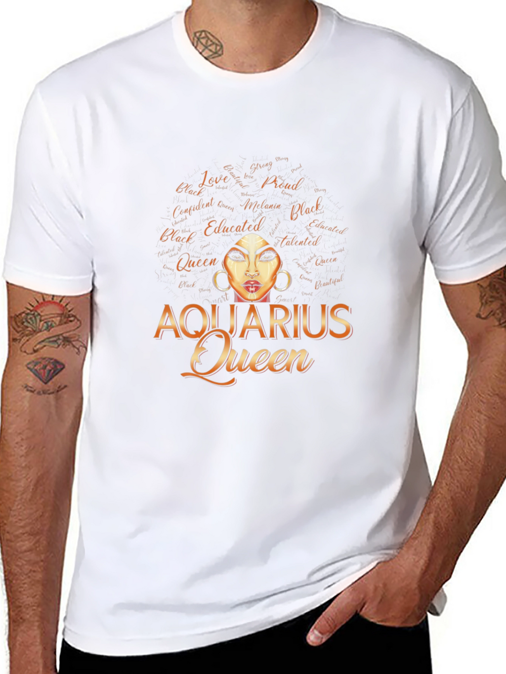 Aquarius Queen Graphic Tee - Black