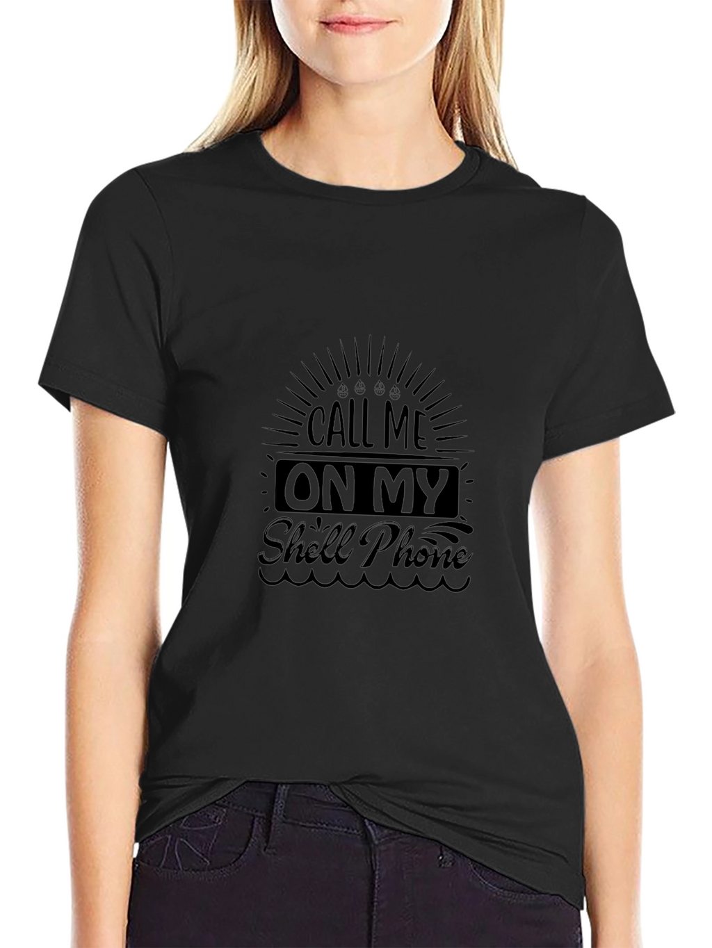 Call Me On My Shell Phone Graphic T-Shirt