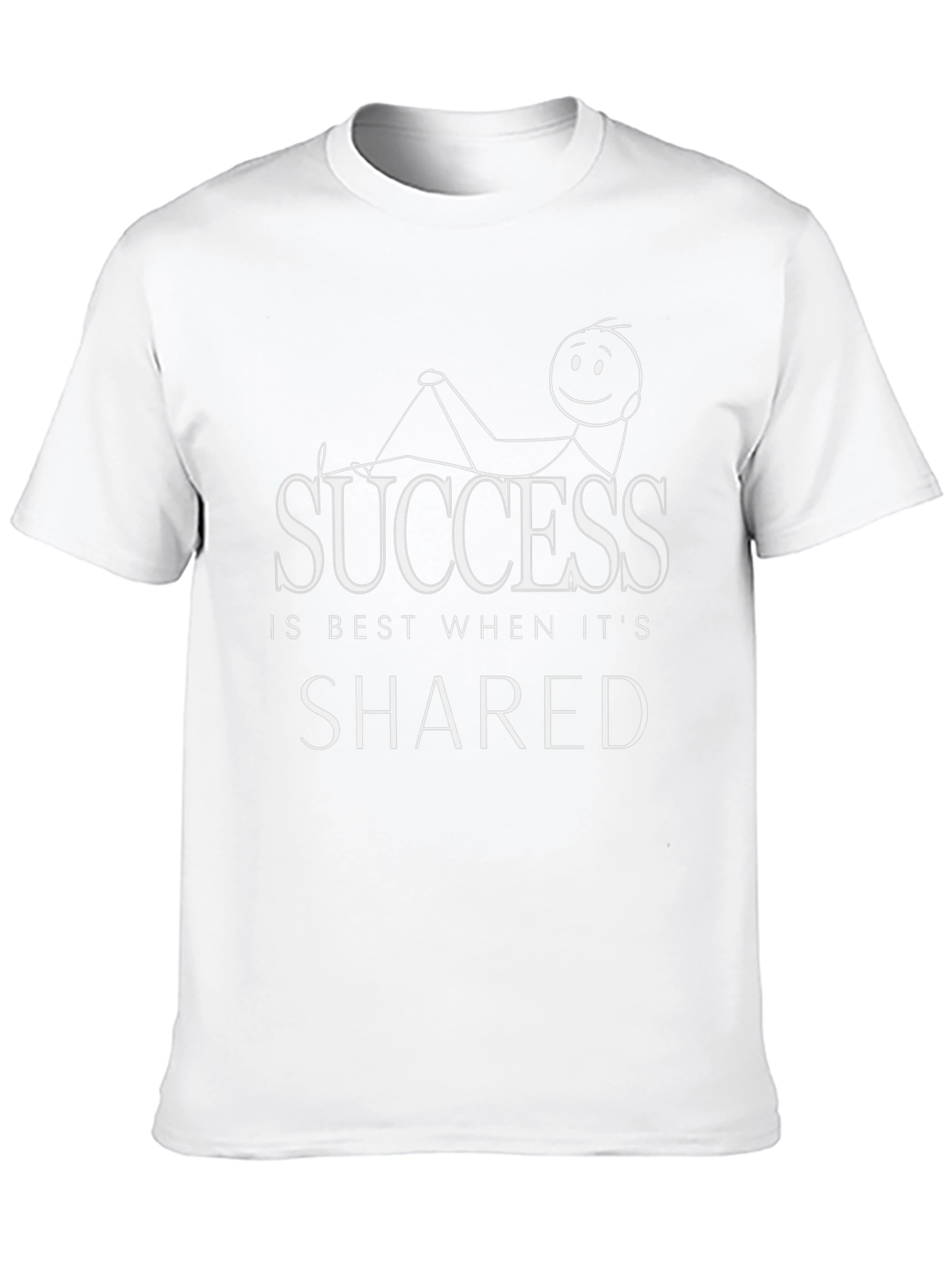 Success Shared T-Shirt Relaxed Fit Motivational Tee