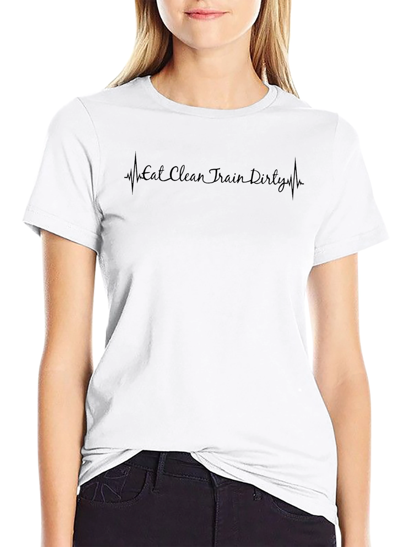 Eat Clean Train Dirty Black T-Shirt