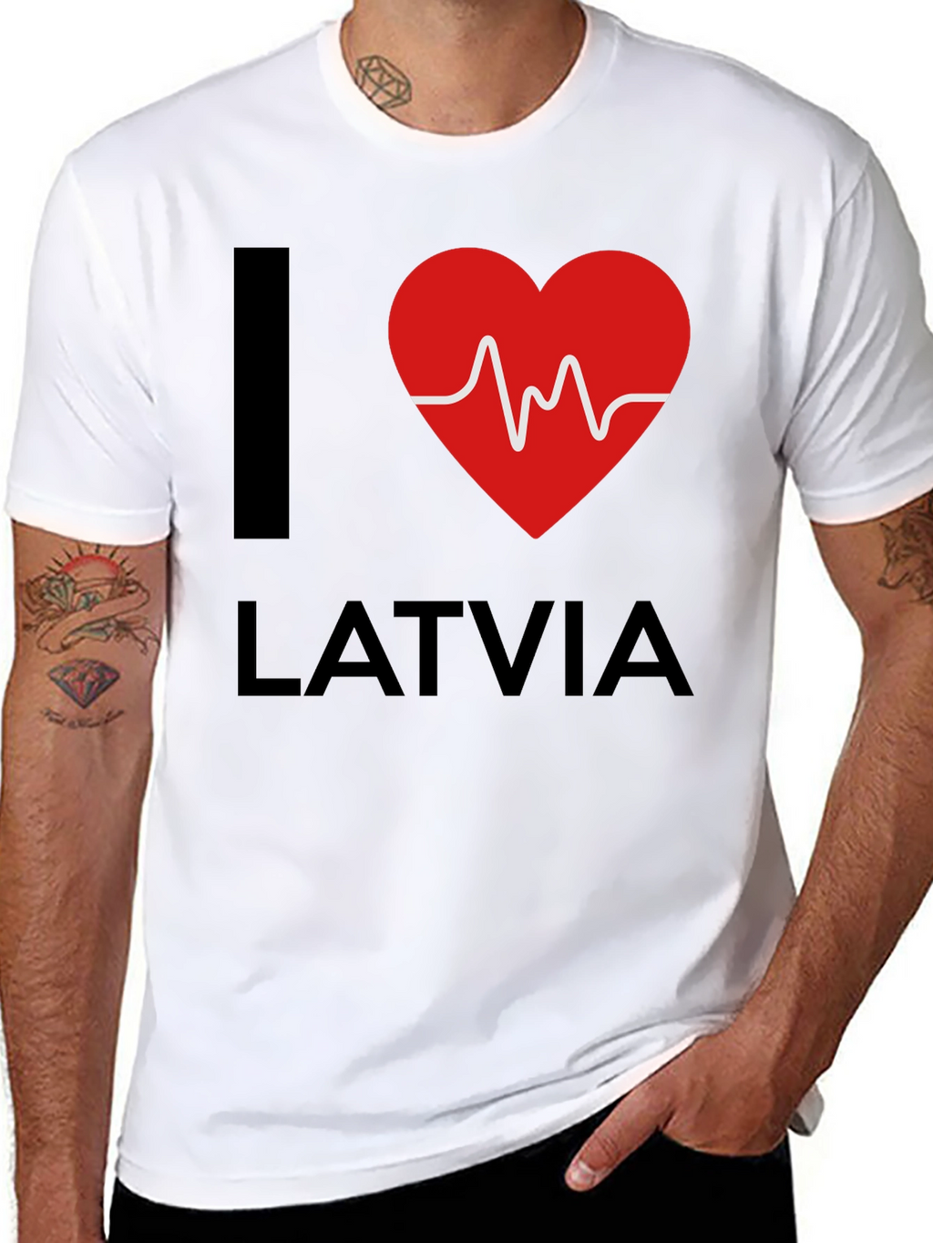 I Heart Latvia T-Shirt - Love Latvia Tee