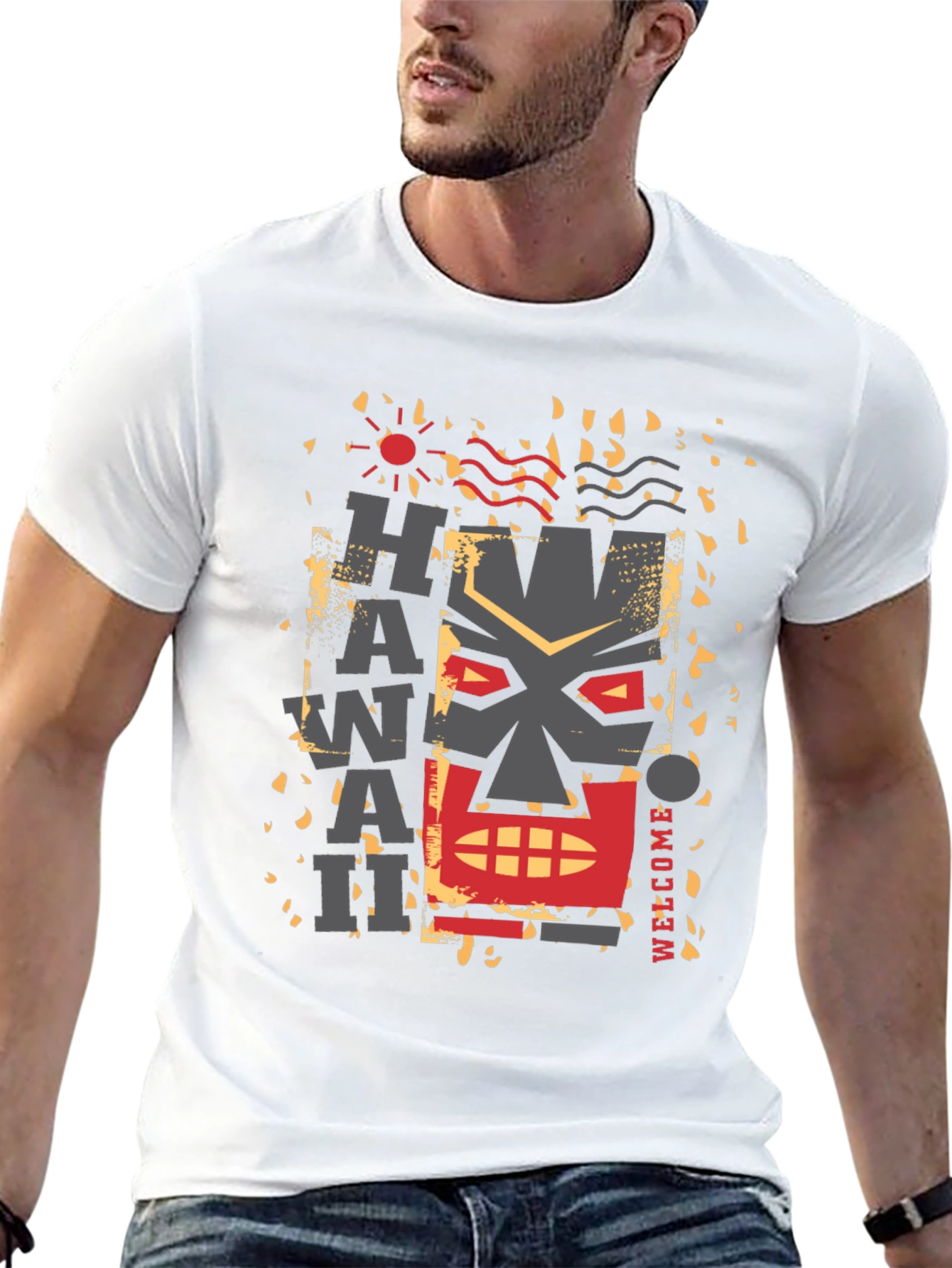 Hawaii Graphic Tee - Island Style Black T-Shirt