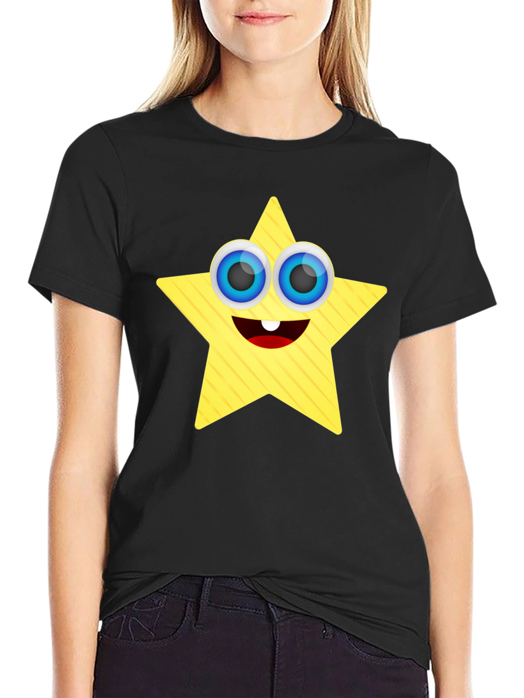 Star Character Black T-Shirt