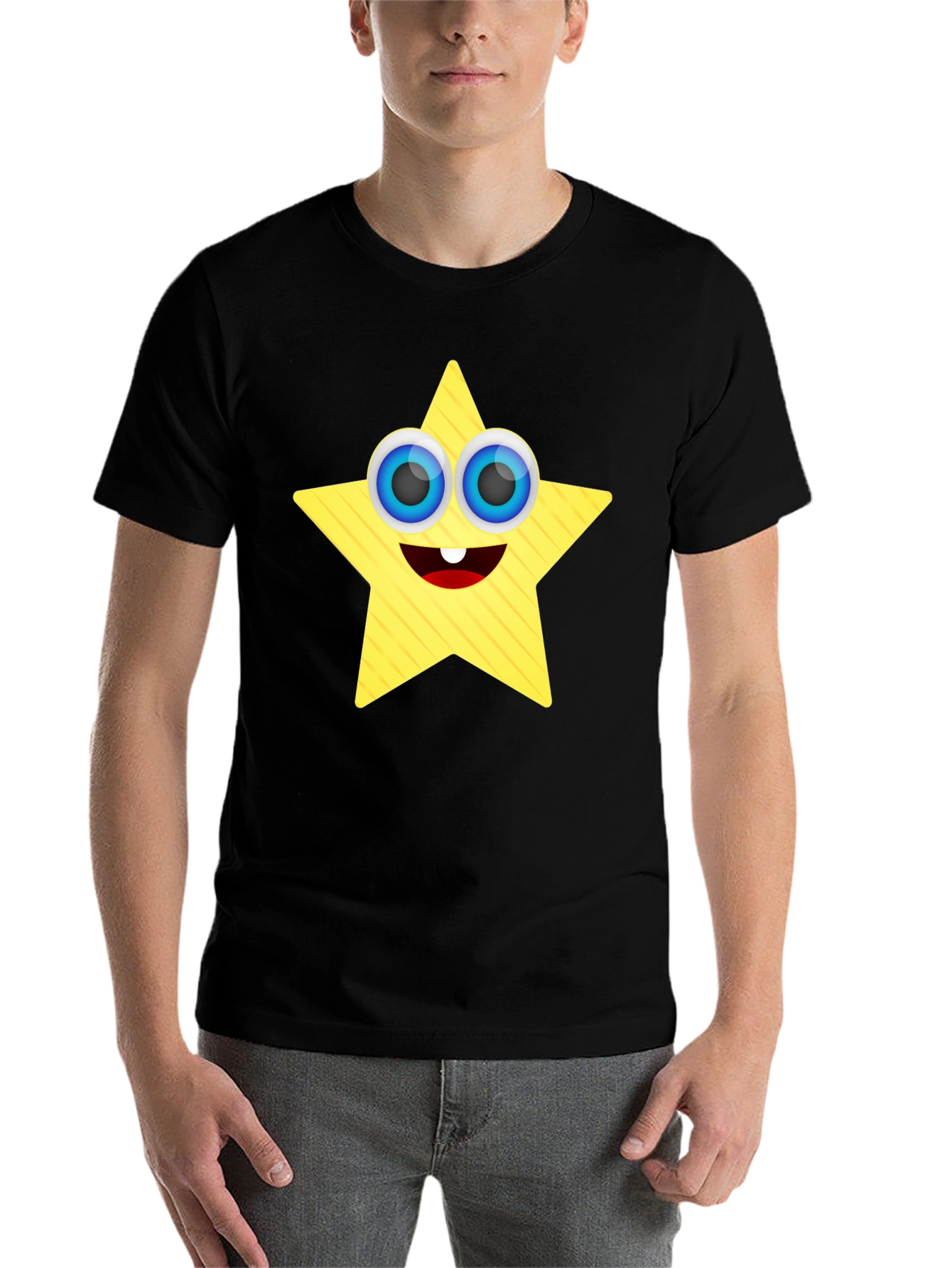 Star Character Black T-Shirt