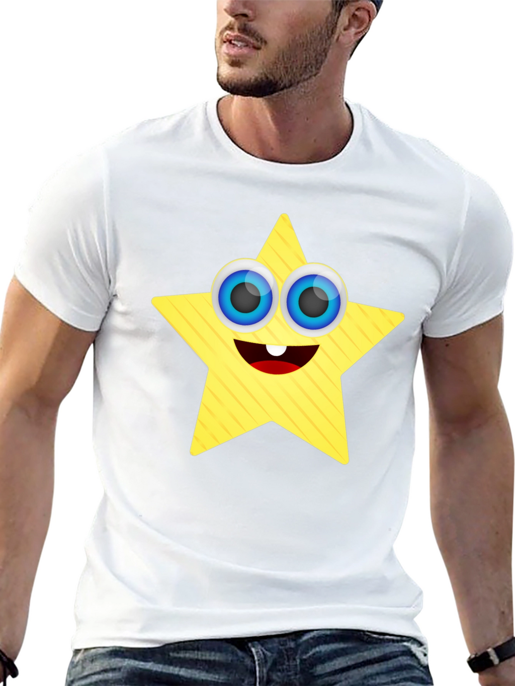 Star Character Black T-Shirt