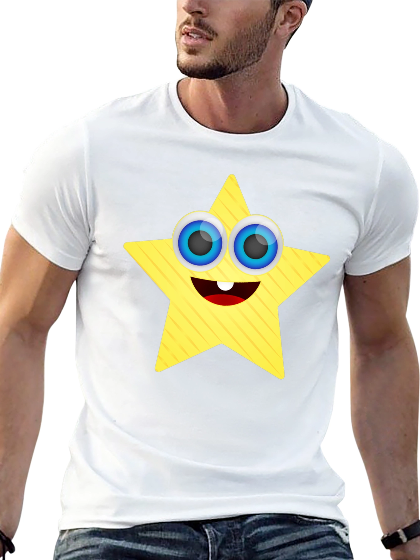 Star Character Black T-Shirt