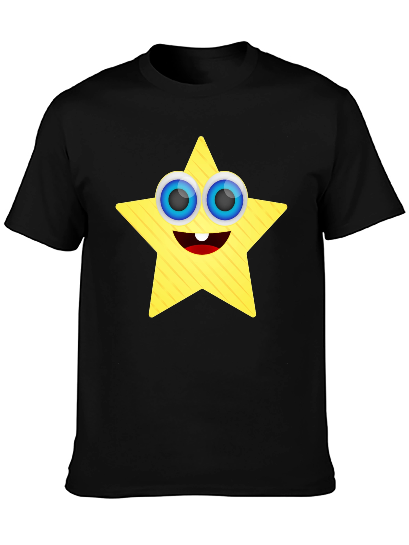 Star Character Black T-Shirt