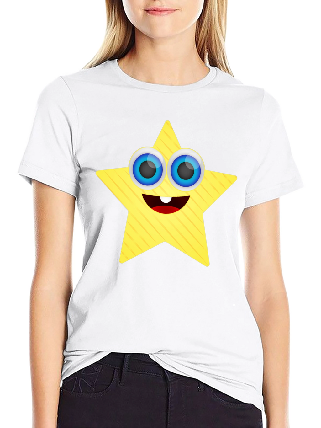Star Character Black T-Shirt