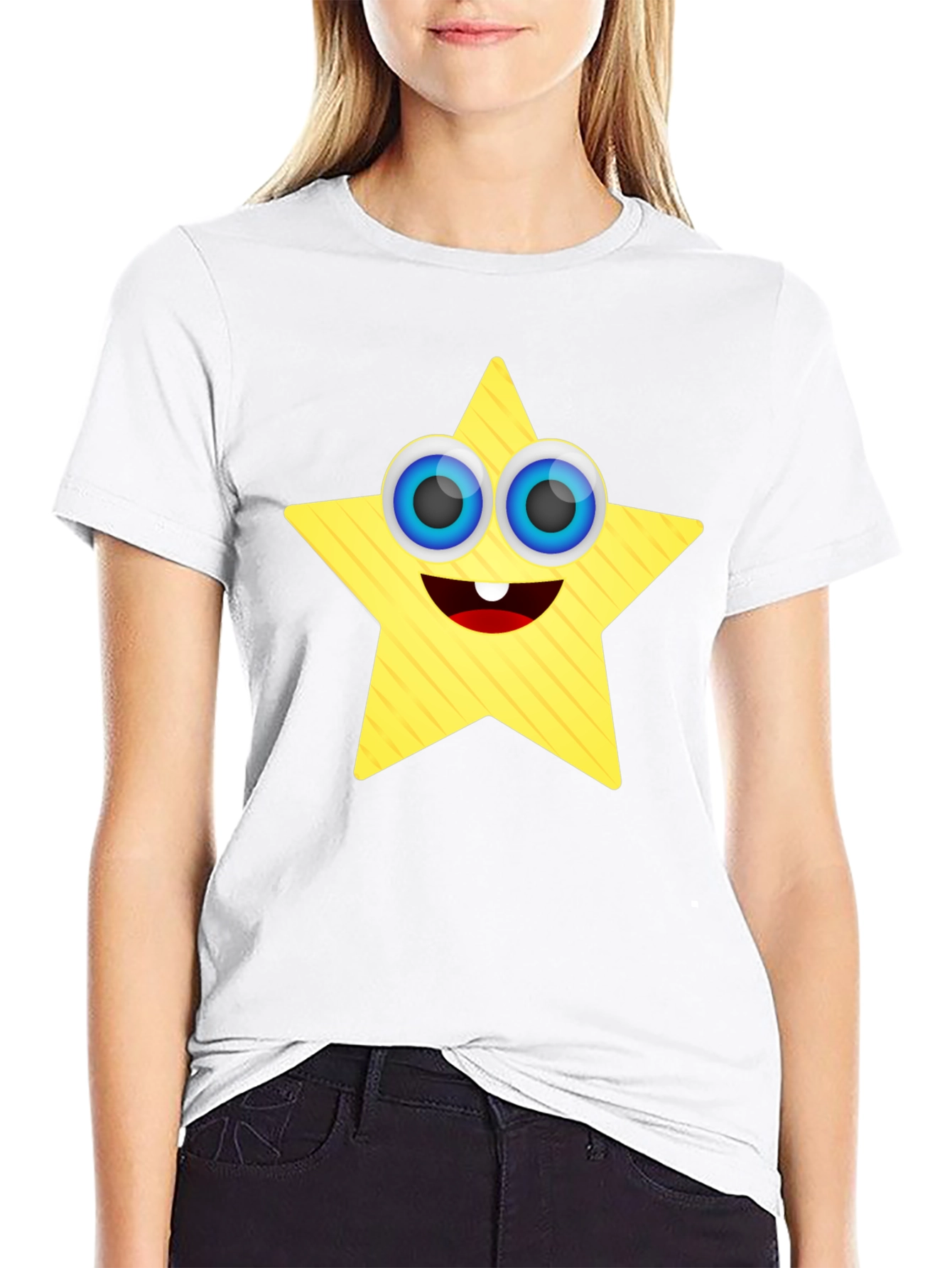 Star Character Black T-Shirt