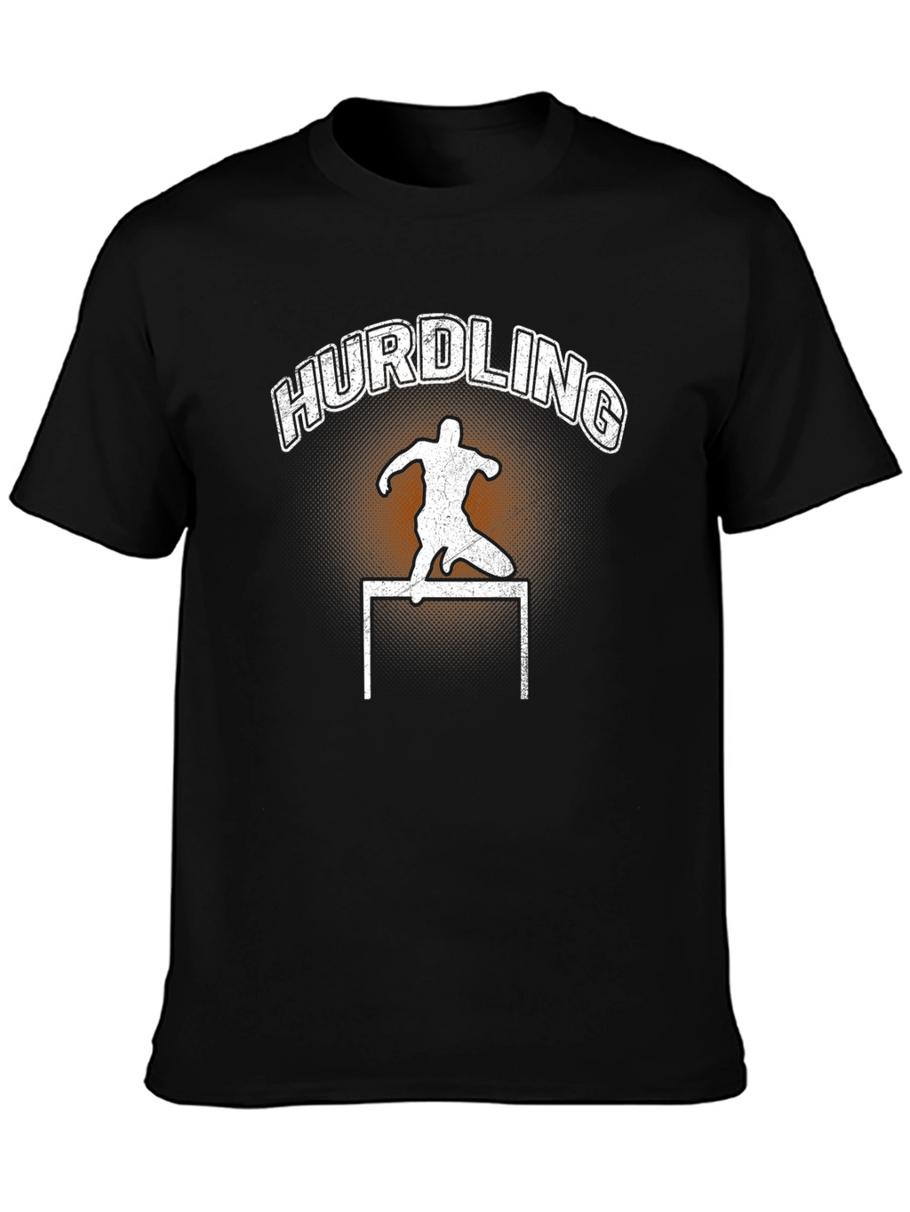 Hurdling Silhouette Graphic T-Shirt