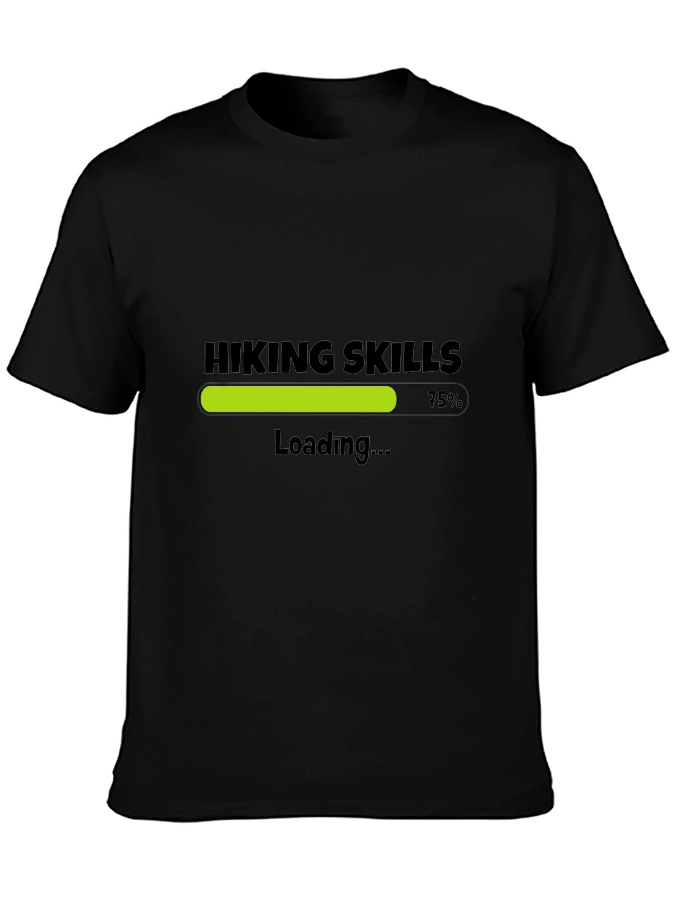 Hiking Skills Loading T-Shirt - Black