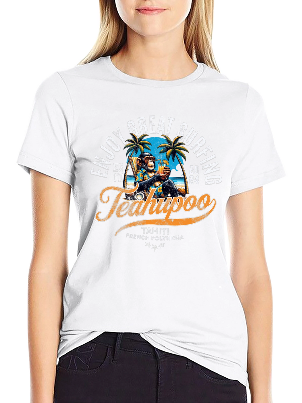 Teahupoo Surfing Tee