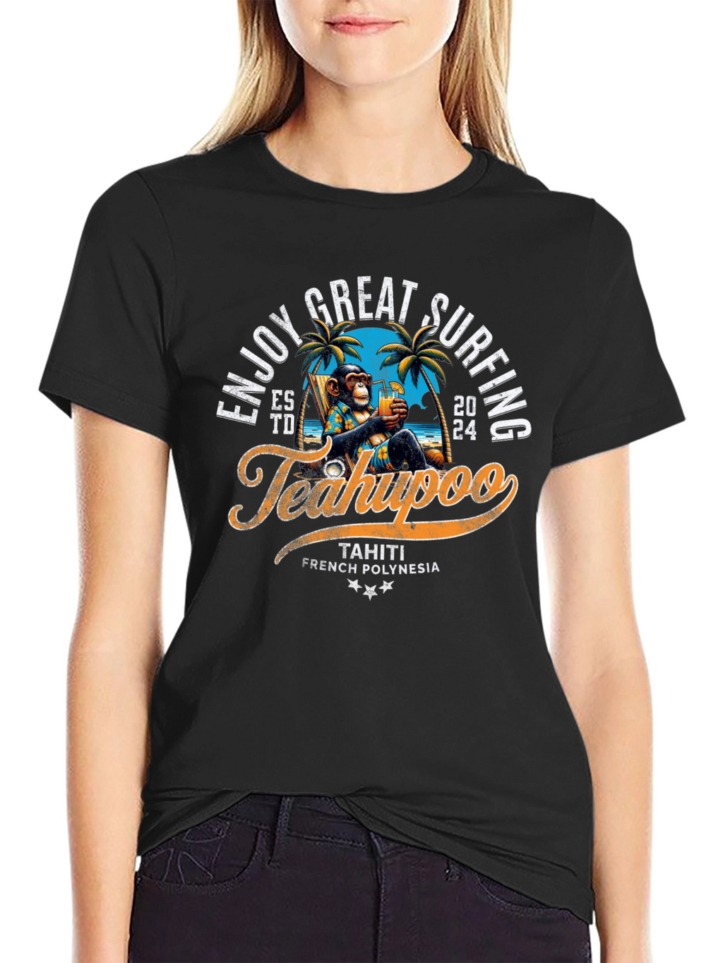 Teahupoo Surfing Tee