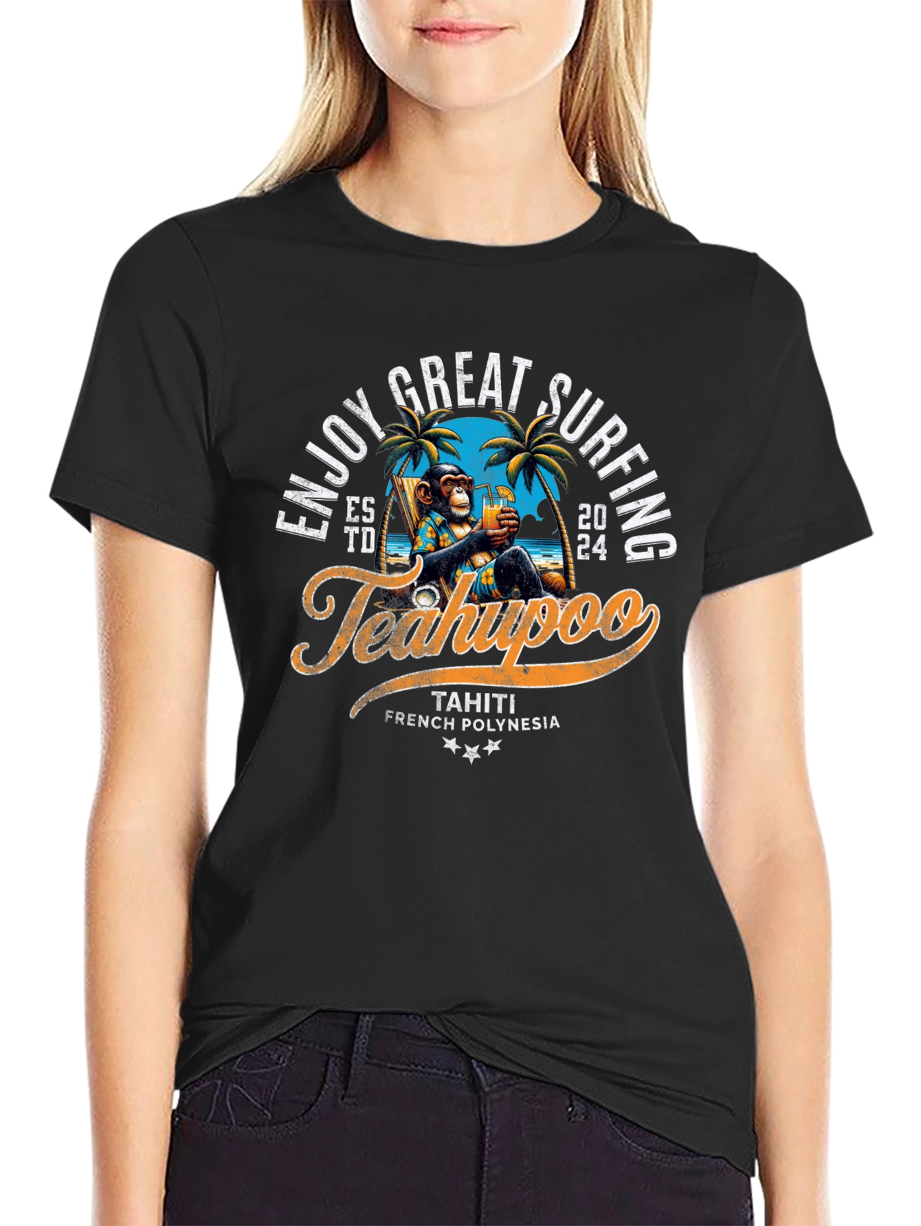 Teahupoo Surfing Tee