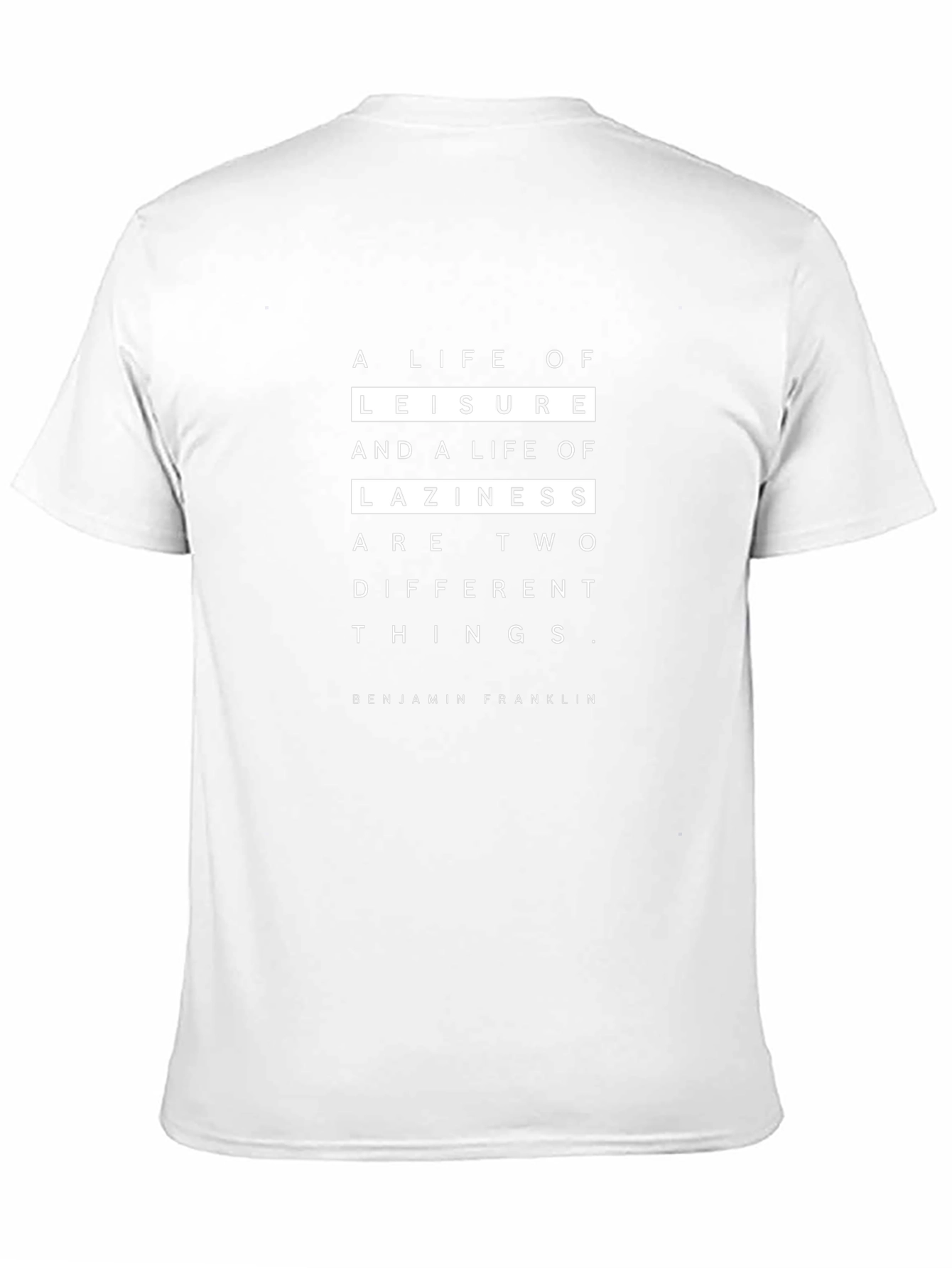 Leisure vs Laziness Graphic Tee - Black