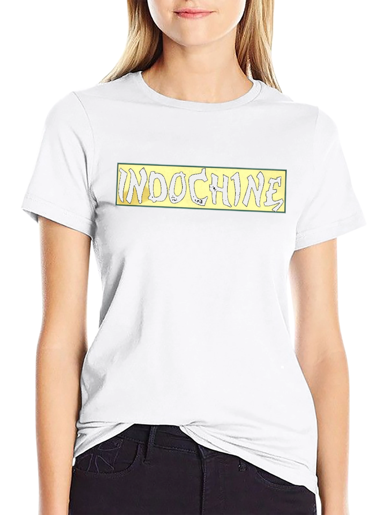 Indochine Band Logo Black T-Shirt