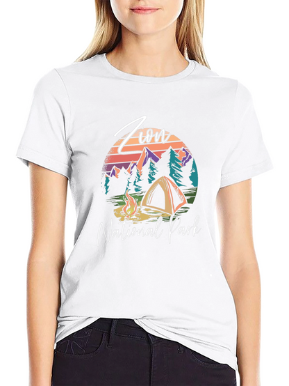 Zion National Park Camping Graphic Tee