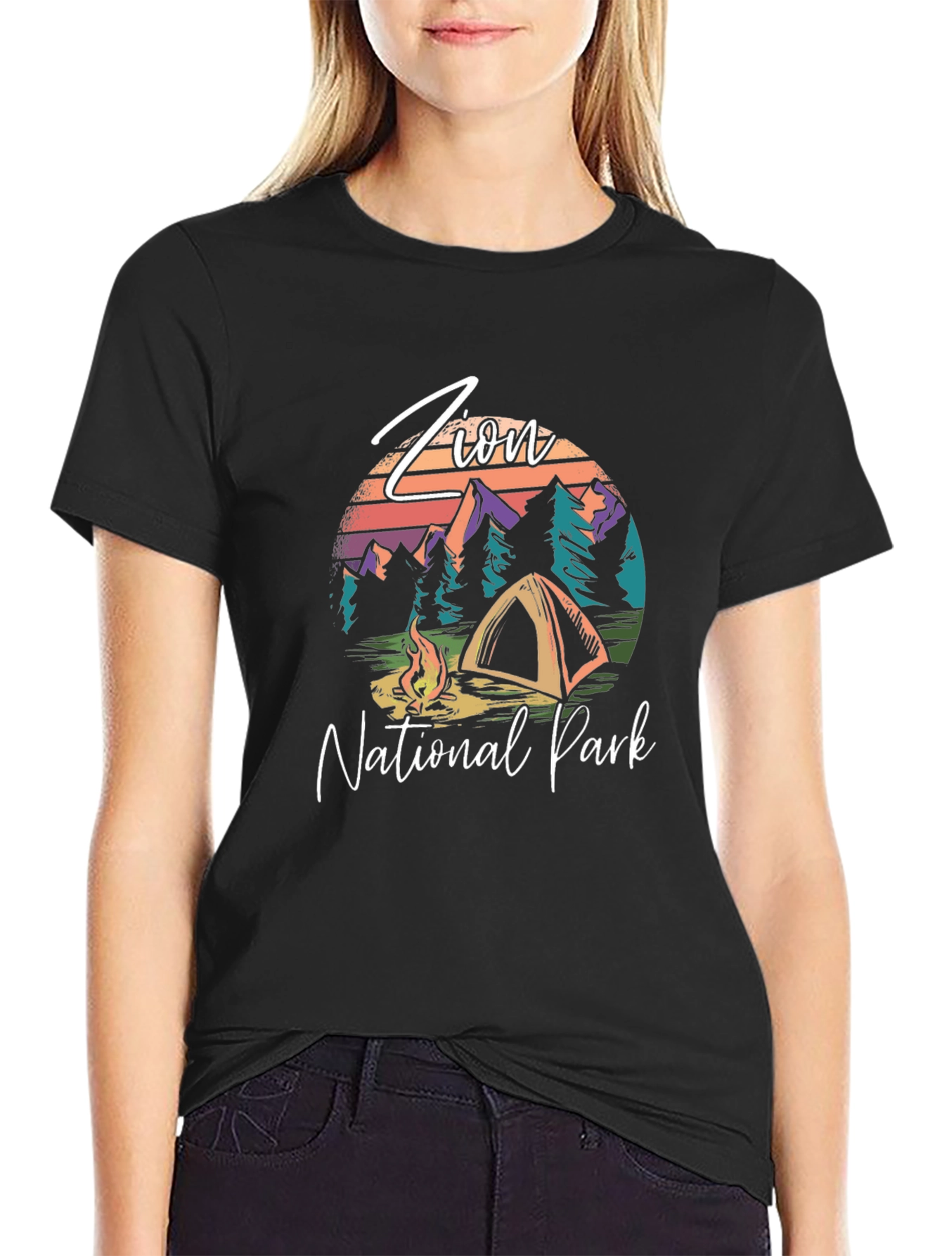 Zion National Park Camping Graphic Tee