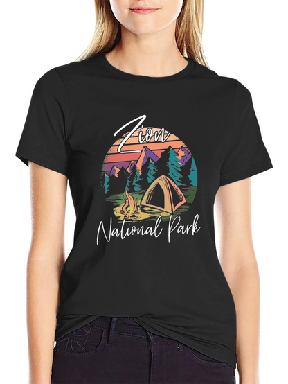 Zion National Park Camping Graphic Tee
