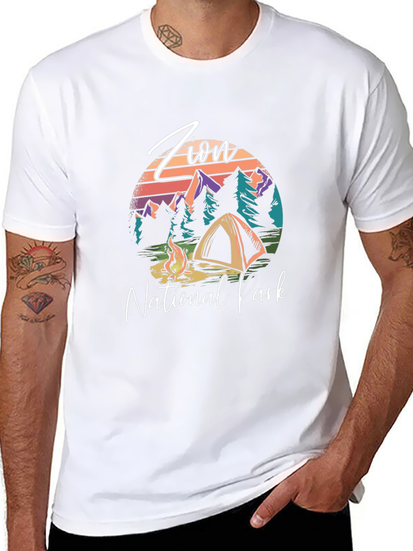 Zion National Park Camping Graphic Tee