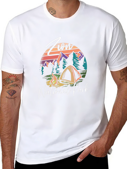 Zion National Park Camping Graphic Tee