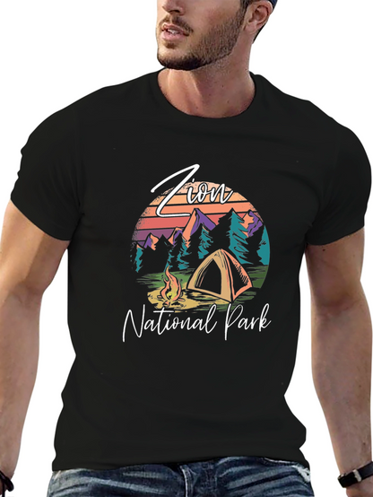 Zion National Park Camping Graphic Tee