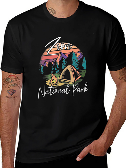 Zion National Park Camping Graphic Tee