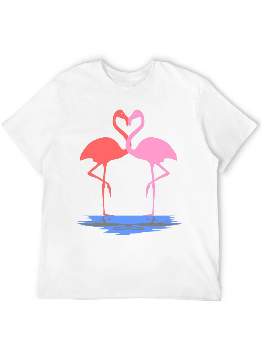 Flamingo Love Graphic Tee - Trendy Unisex T-Shirt