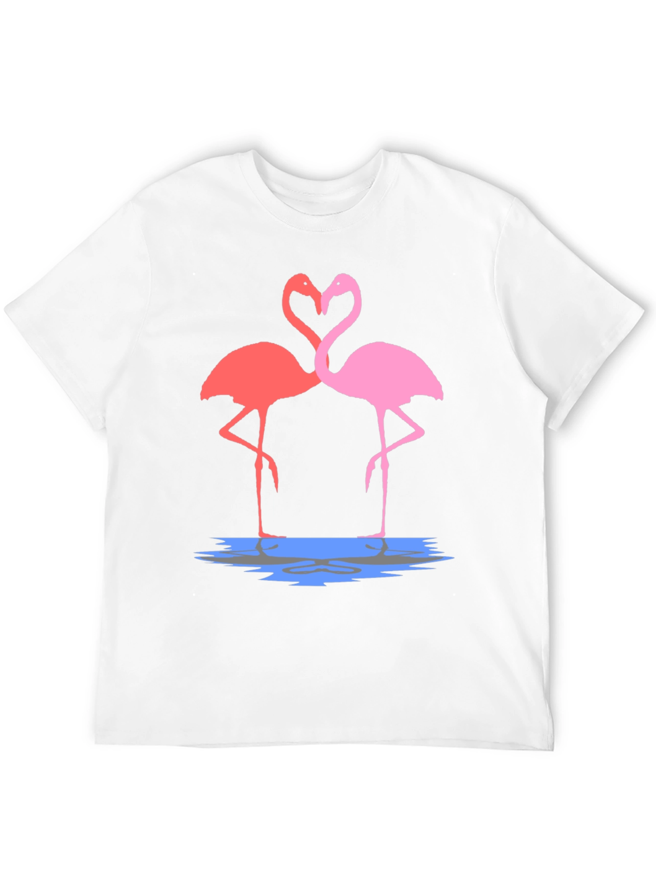 Flamingo Love Graphic Tee - Trendy Unisex T-Shirt
